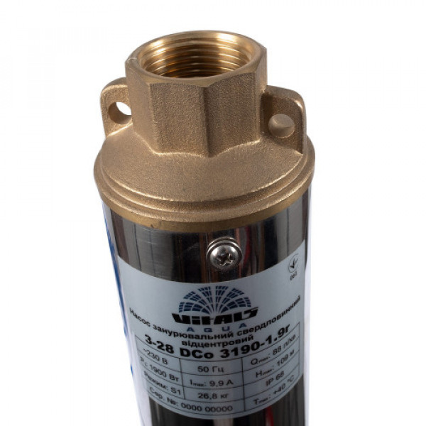 Насос погружной центробежный скважинный Vitals aqua 3-28DC 3190-1.9r