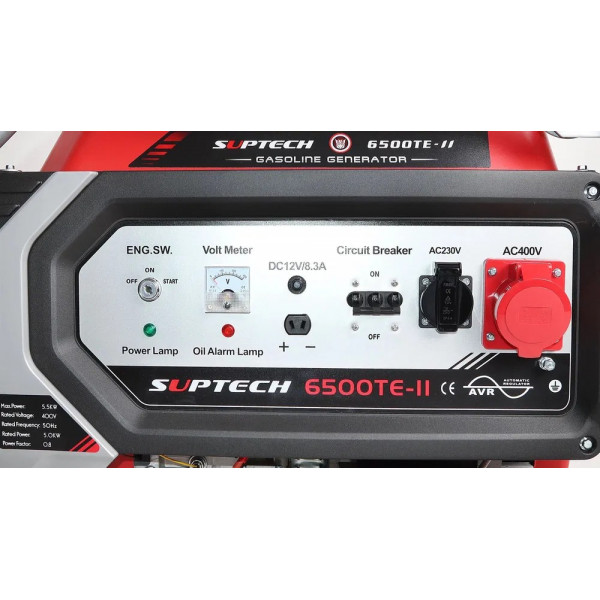 Генератор бензиновый Suptech 6500TE-II (5 кВт 3 фазный)