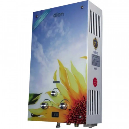 Колонка газовая ДИОН JSD 10, LCD дисплей ( подсолнух, вариант 2 )