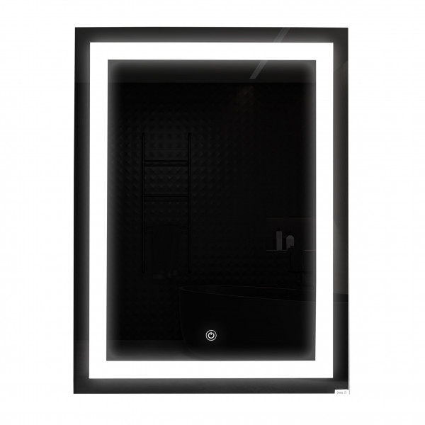 Дзеркало UNIO MRR-01 SQR-AA-S 600 x 800 mm LED FL з сенсором