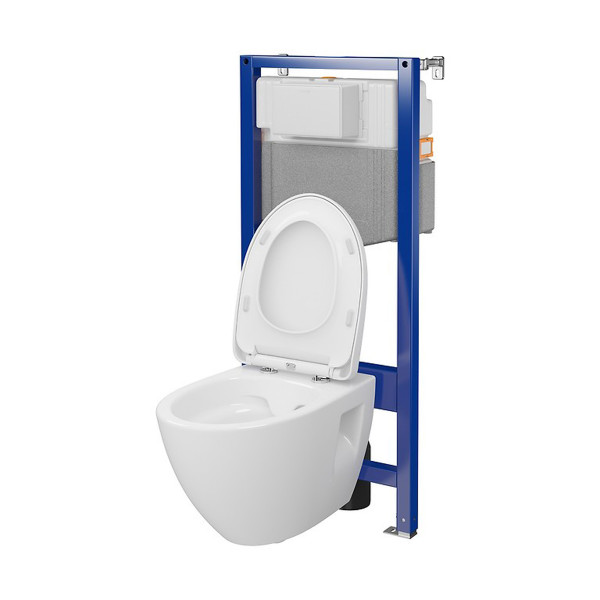 КОМПЛЕКТ С35 ІНСТ СИС-МА AQUA 50 QF MEХАН+ MODUO PLUS ОВАЛЬНИЙ CLEANON з сид дюр ліфт БЕЗ КНОПКИ