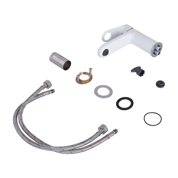 Смеситель для раковины Qtap Jay QTJAY270CRW45551 Chrome/White