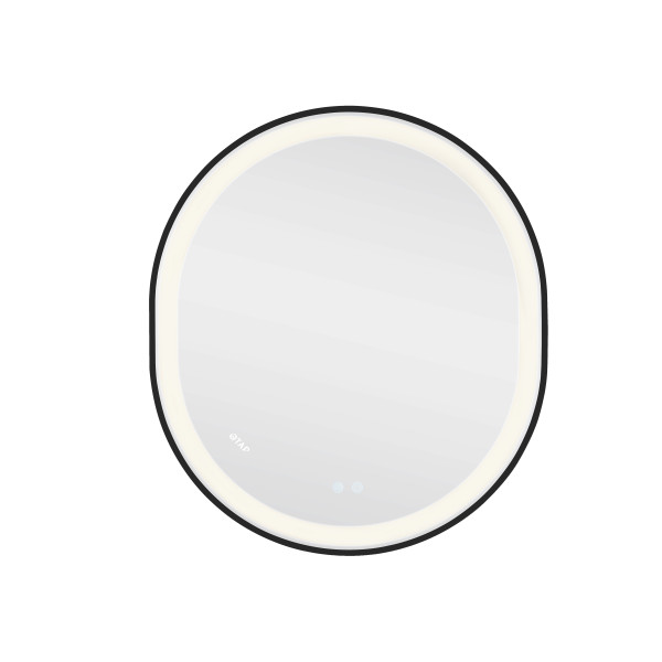 Дзеркало Qtap Gemini 800х700 з LED-підсвічуванням Touch, з антизапотіванням, з димером, рег. темп. кольору (3000-6500K) Reverse QT2578R8072B