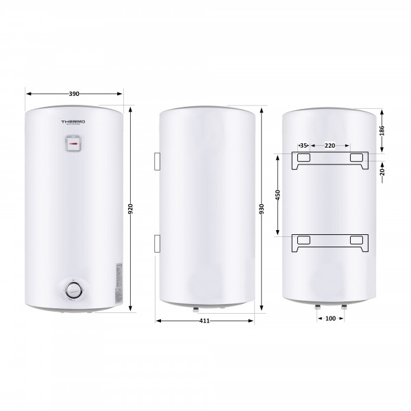 Водонагрівач електричний Thermo Alliance 80 л SLIM вертикальний, мокрий ТЕН 1,5 кВт D80V15Q2