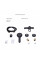 Комплект змішувачів для ванної кімнати Lidz Latwa 001Black+Lidz Latwa 006Black+Lidz Latwa 005Black+Lidz Latwa 010Black+Lidz Latwa 1030Black