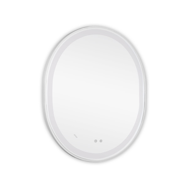 Дзеркало Qtap Gemini 800х700 з LED-підсвічуванням Touch, з антизапотіванням, з димером, рег. темп. кольору (3000-6500K) Reverse QT2578R8071W