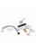 Проточний кран-водонагрівач кухонний для кухні Lidz Warm 058 LDWAR058WCR24985 White / Chrome