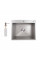 Мийка для кухні інтегрована Lidz Handmade H6050G (LDH6050GPVD43622) Brushed Grey PVD 3,0/1,0 мм