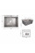 Мийка для кухні інтегрована Lidz Handmade H6050G (LDH6050GPVD43622) Brushed Grey PVD 3,0/1,0 мм