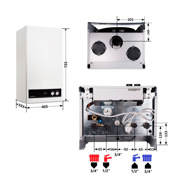 Котел газовий Airfel DigiFEL DUO 24 кВт двоконтурний