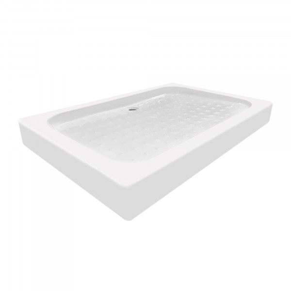 Душовий піддон KAPIELKA ST120x80х14 низький, прямокутний, діаметр зливу 52 мм Lidz