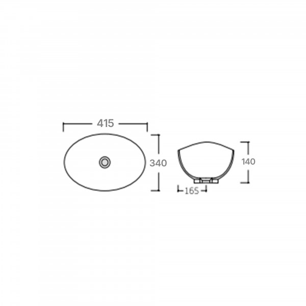 Раковина-чаша Qtap Dove 415x340x140 White QT06116062AW