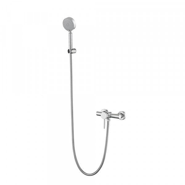 Змішувач для душу Lidz Aria 010 (з душовим гарнітуром) (k35) LDARI010NKS43361 Nickel