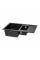 Кухонна мийка з додатковою чашею Lidz 780x495/200 BLA-03 (LIDZBLA03780495200)