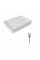 Комплект Qtap Tern: Раковина накладна прамокутна 600x400x110 мм WHITE + Донний клапан PU02