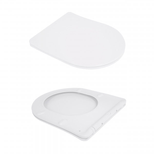 Унітаз підвісний Qtap Jay безободковий Ultra Quiet з сидінням Soft-close QT07335177W
