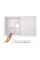 Кухонна мийка Lidz 790x495/230 WHI-01 (LIDZWHI01790495230)