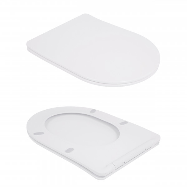 Унітаз-компакт Qtap Robin Ultra Quiet безободковий з сидінням Soft-close QT13226089AW