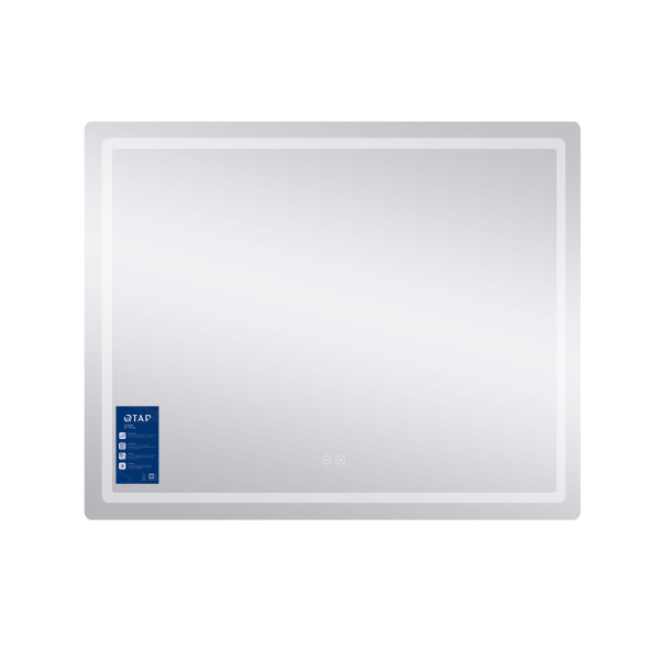 Зеркало Qtap Mideya (DC-F910) 1000х800 с LED-подсветкой Touch, с антизапотеванием, диммером, рег. яркости QT2078F910W