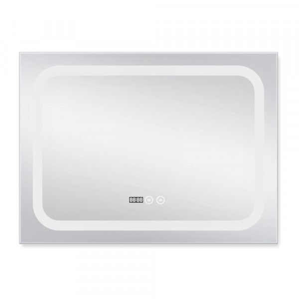 Зеркало Qtap Mideya (DC-F906) 800х600 с LED-подсветкой Touch, с диммером, рег. яркости QT2078F906W