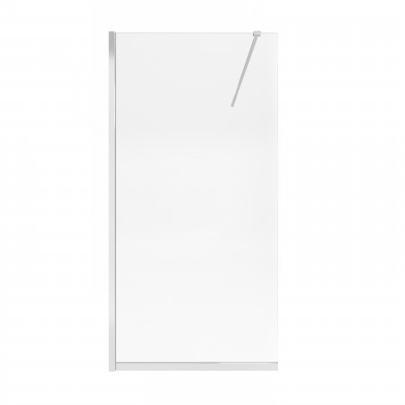 Душевая перегородка Qtap Walk-In Standard CRM201.C8 100х200 см, стекло Clear 8 мм, покрытие CalcLess