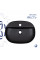 Комплект Qtap Scorpio: Раковина накладна овальна 500x380x120 мм Matt Black + Донний клапан PU03