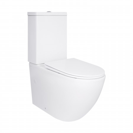Унитаз напольный Qtap Jay Ultra Quiet с сидением Soft-close 640x360x835 мм QT07222175TW White