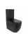 Унітаз підлоговий Qtap Robin Ultra Quiet безобідковий з сидінням Soft-close MATT BLACK QT13226083AMB