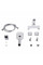 Змішувач для ванни Qtap Gemini (з душовим гарнітуром) QTGEM259CRW45683 Chrome/White