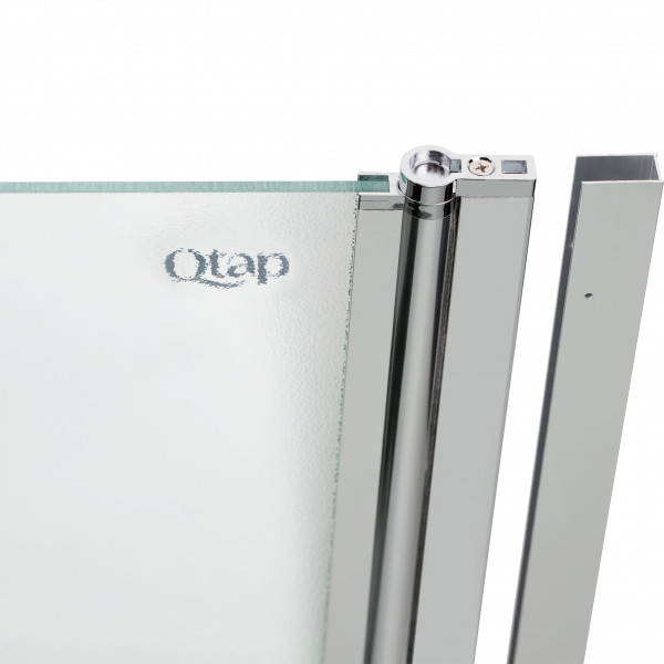 Штора на ванну Qtap Standard CRM407513APR скло Pear 6 мм, 75х140 см, права
