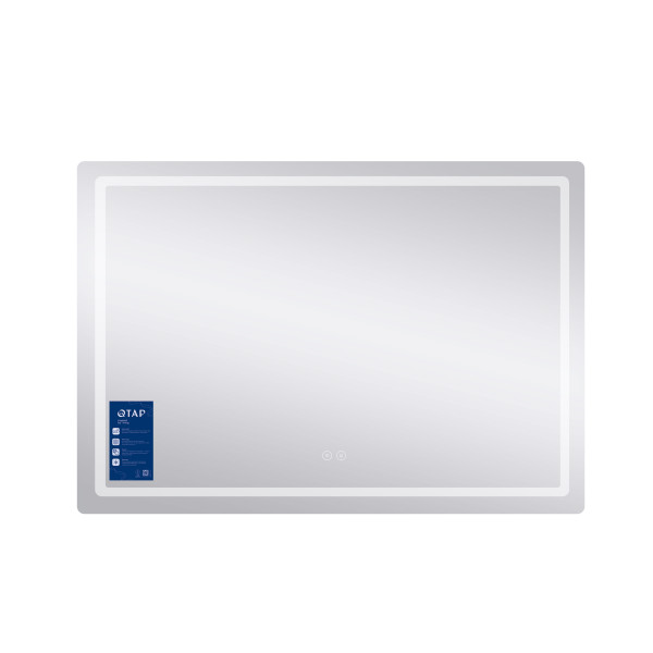 Дзеркало Qtap Mideya 1000х700 з LED-підсвічуванням Touch, з антизапотіванням, димером, рег. яскравості QT2078NCF10070W