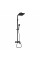 Душевая система для кабины Qtap Capricorn на три потребителя (с изливом) 53103KNB Black Matt