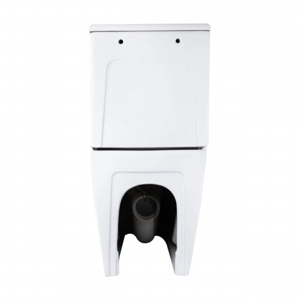Унітаз підлоговий Qtap Vlasta Ultra Quiet безобідковий з сидінням Soft-close WHITE QT28228300W
