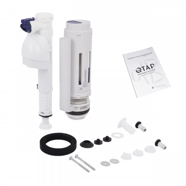 Унітаз-компакт Qtap Stork/Swan безобідковий з сідінням Soft-close QT15222178W