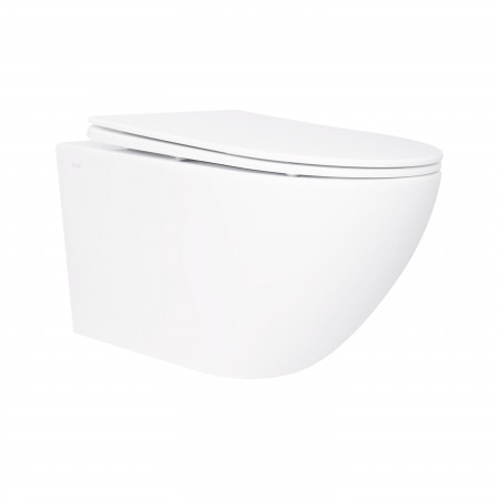 Унитаз подвесной Qtap Jay безободковый с сиденьем Soft-close QT07335176W