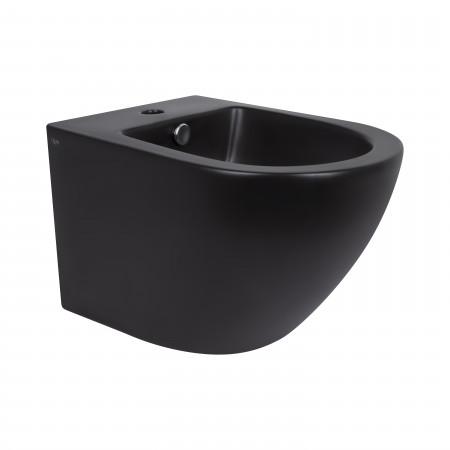 Биде подвесное Qtap Robin 495х370х325 Matt black QT1355046FMB