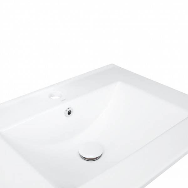Раковина Qtap Albatross 600х460х180 White з донним клапаном QT01113060CW