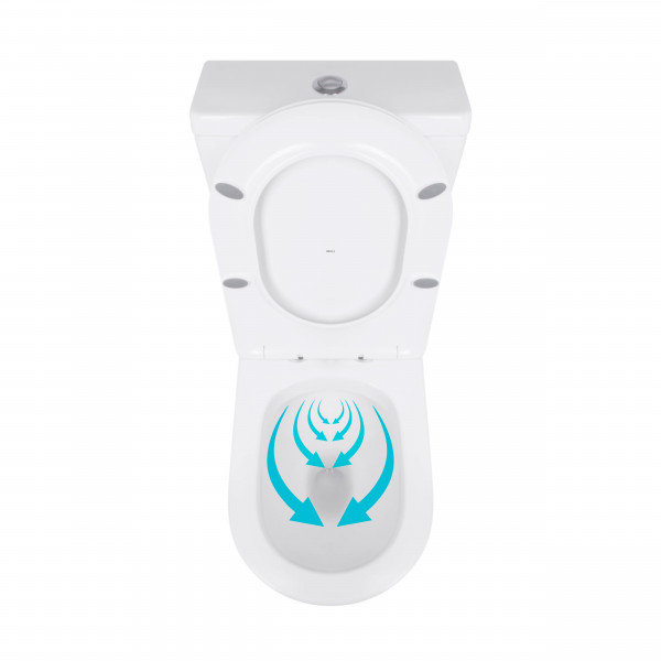Унітаз-компакт Qtap Jay з сідінням Soft-close QT07222176W