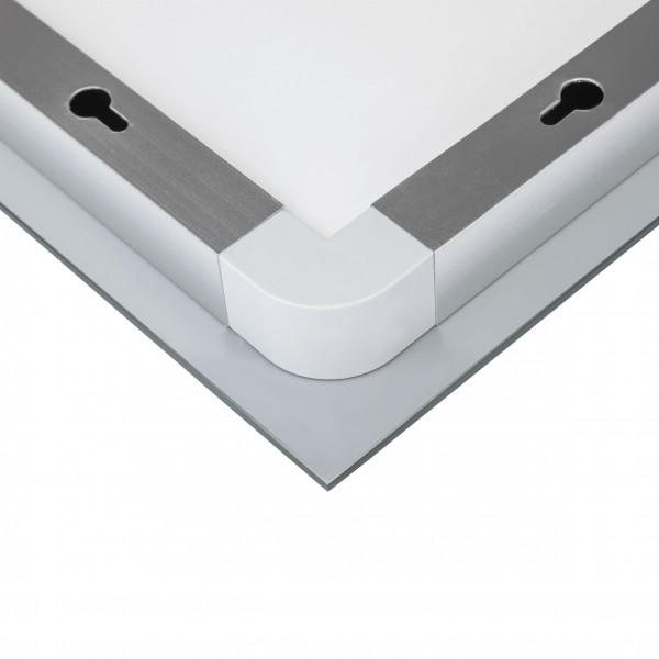 Дзеркало Qtap Mideya 700х800 з LED-підсвічуванням Touch, з антизапотіванням, димером, рег. яскравості QT2078DCF7080W
