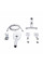 Змішувач для ванни Qtap Tern (c душевым гарнитуром) QTTER259CRM47586 Chrome
