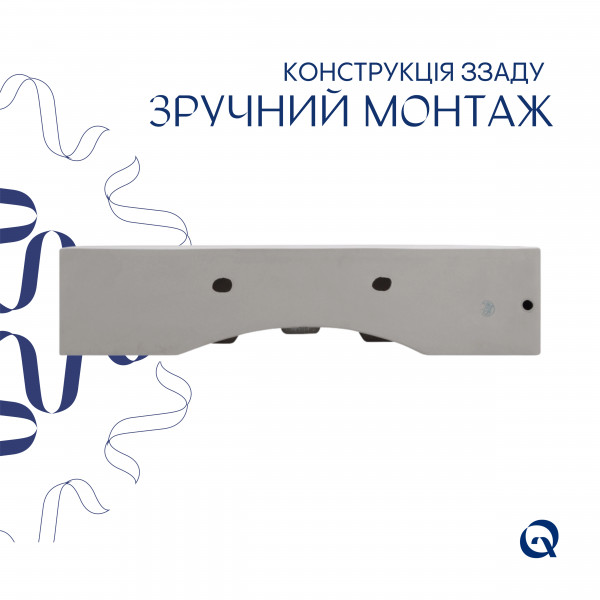 Комплект Qtap Nando LT: Раковина підвісна прамокутна 610х420х140 мм White + Донний клапан PU02O