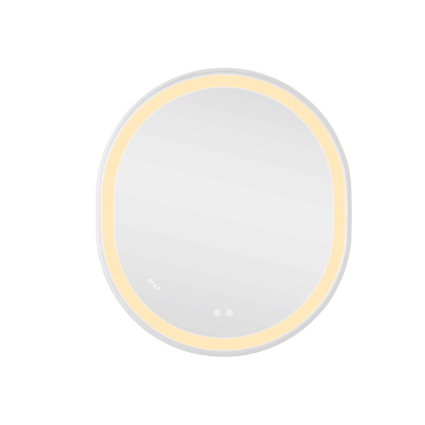 Дзеркало Qtap Gemini 800х700 з LED-підсвічуванням Touch, з антизапотіванням, з димером, рег. темп. кольору (3000-6500K) Reverse QT2578R8071W