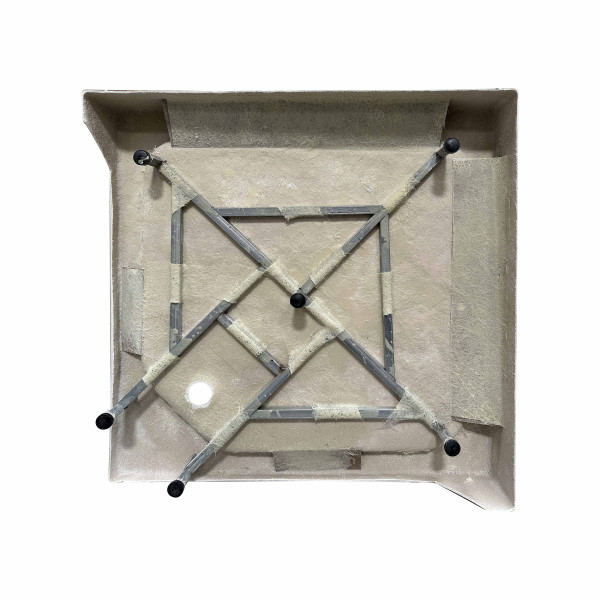 Душова кабіна Lidz Wawel SC90x90.SAT.LOW.FR, скло Frost 4 мм + Lidz Душовий піддон KAPIELKA ST90x90х14