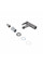 Смеситель для раковины Brinex Pure 001F низкий  Graphite BRIPUR001FGRP