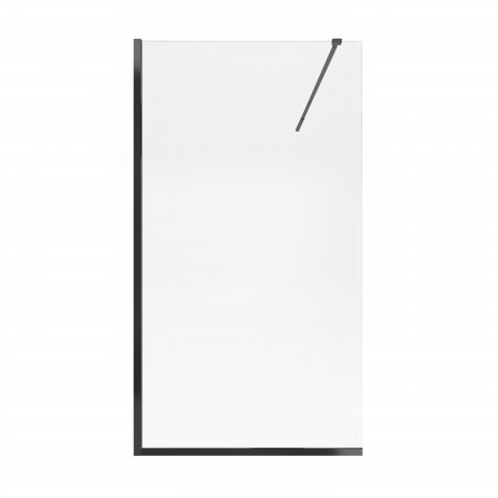 Душевая перегородка Qtap Walk-In Standard BLM2011.C8 100х200 см, стекло Clear 8 мм, покрытие CalcLess