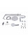 Душова система універсальна Qtap Jay на три споживача (з виливом) QTJAY111CRW45555 Chrome/White