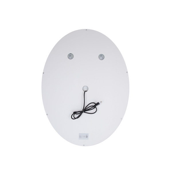 Дзеркало Qtap Mideya 500х700 з LED-підсвічуванням Touch, з антизапотіванням, димером, рег. яскравості QT2078NCR5070W