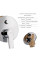 Комплект для душа Qtap Ustek Chrome: Смеситель QTUST6216107ODC + Лейки (QTRUC125CRM45952,QTHLA107CRM45948) + Шланг QTHADPVC200C + QTCRMBH030
