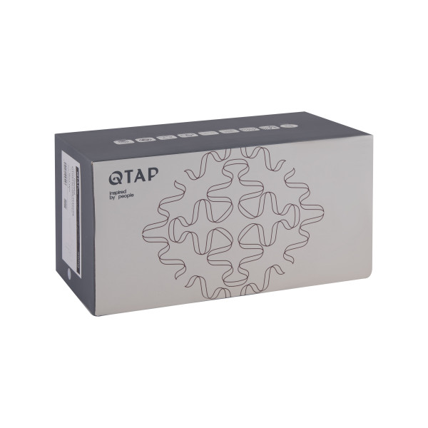 Змішувач для раковини Qtap Gemini прихованого монтажу QTGEM273BLM45694 Black Matt