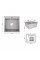 Мийка для кухні інтегрована Lidz Handmade H5050G (LDH5050GPVD43620) Brushed Grey PVD 3,0/1,0 мм